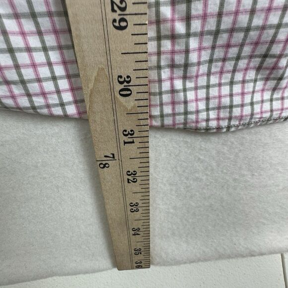 Vineyard Vines Shirt Mens Large Green Pink Plaid Classic Fit MURRAY Shirt - Picture 4 of 13